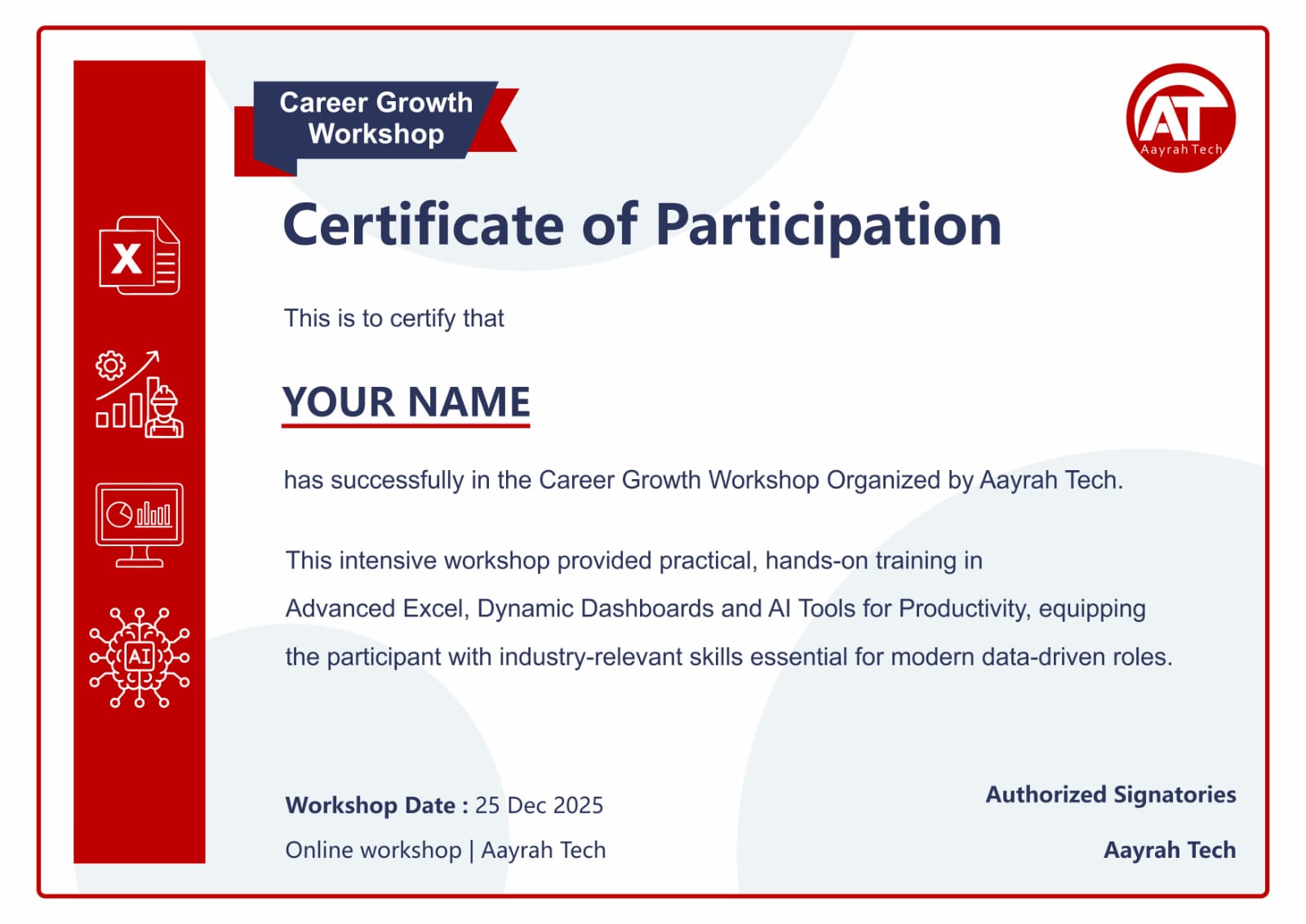 Certificate Preview